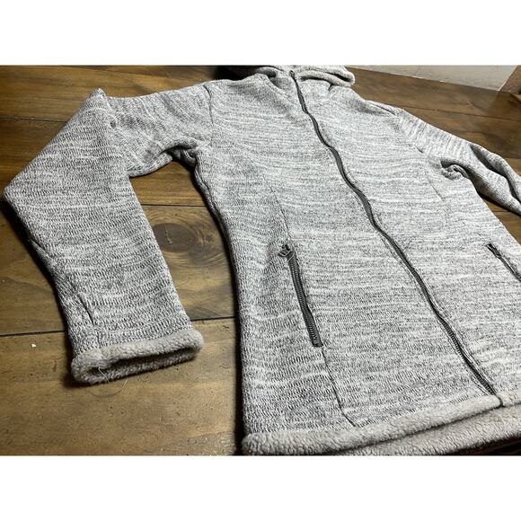 Kuhl Alaska Fleece Hoodie Jacket Women’s Size Large Full Zip Gray Outdoor Hiking - Picture 3 of 12